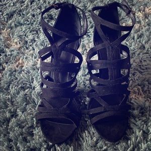 Aldo Strappy Black Stiletto